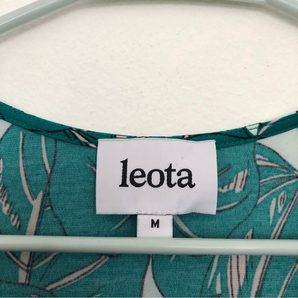 Leota Green Tara Jersey Dress Size Md - Picture 4 of 5